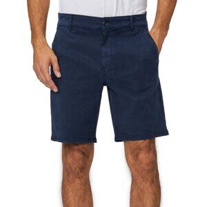 Paige: Thompson Stretch Twill Shorts, Size 34, Blue